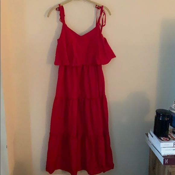 club monaco red dress